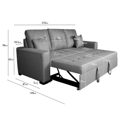 SOFÁ CAMA SENRA – MODERNO, FUNCIONAL Y CÓMODO
