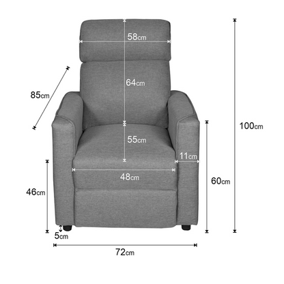 BUTACA MEDEA RELAX CON REPOSAPIÉS – ELEGANCIA Y CONFORT PARA TU HOGAR