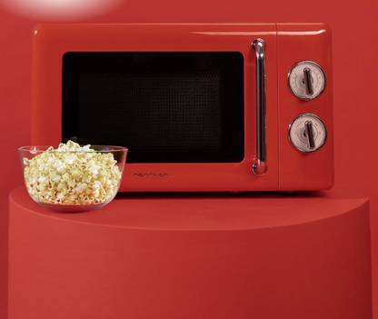 MICROONDAS CON GRILL CECOTEC PROCLEAN 3110 RETRO RED 20 L – 700 W – DISEÑO VINTAGE