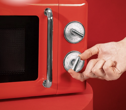 MICROONDAS CON GRILL CECOTEC PROCLEAN 3110 RETRO RED 20 L – 700 W – DISEÑO VINTAGE