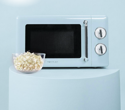 MICROONDAS CON GRILL CECOTEC PROCLEAN 3110 RETRO BLUE 20 L – 700 W – DISEÑO VINTAGE RETRO