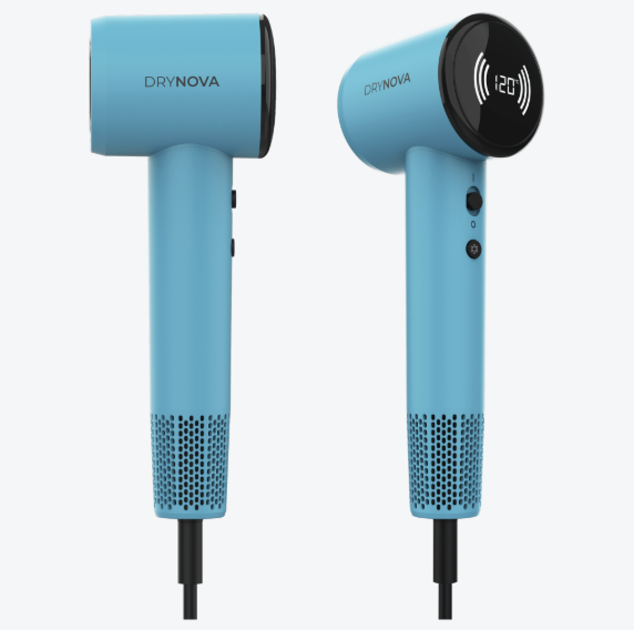 DRYNOVA RED/BLUE – SECADOR DE PELO 1600 W CON MOTOR BRUSHLESS, IÓNICO, 4 TEMPERATURAS Y 2 ACCESORIOS