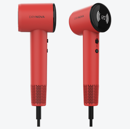 DRYNOVA RED/BLUE – SECADOR DE PELO 1600 W CON MOTOR BRUSHLESS, IÓNICO, 4 TEMPERATURAS Y 2 ACCESORIOS