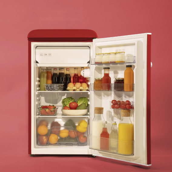 MINI FRIGORÍFICO CECOTEC RETRO ROJO 95 L – DISEÑO VINTAGE