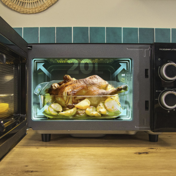 MICROONDAS SIN PLATO CECOTEC PROCLEAN 3130 - CON GRILL 20L 700W