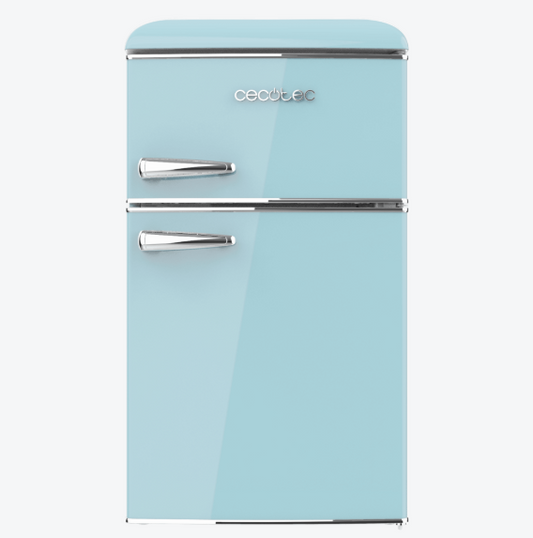 MINI FRIGORÍFICO CECOTEC RETRO 2 PUERTAS 86 L AZUL – DISEÑO VINTAGE