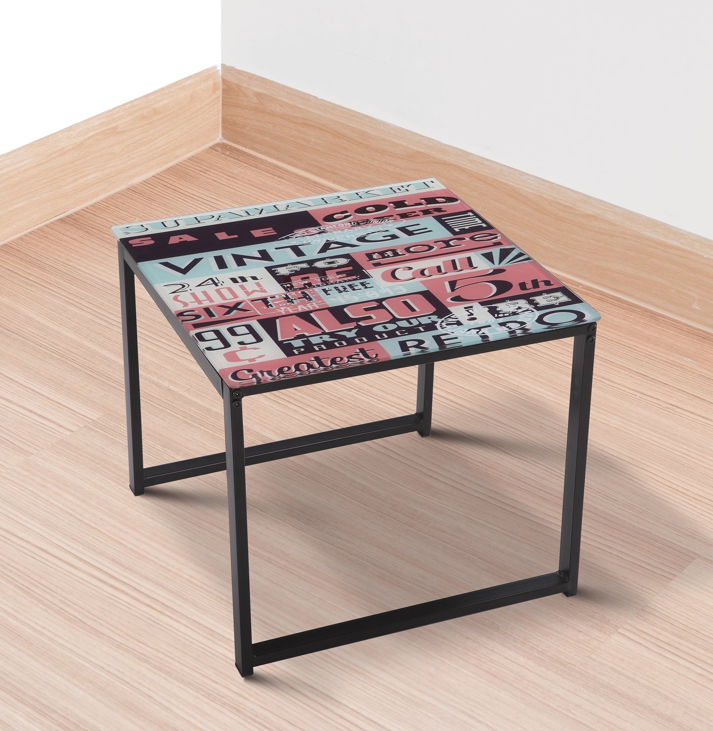MESA CENTRO DANUBIO ESTAMPADO VINTAGE, RECTANGULAR Y CUADRADA