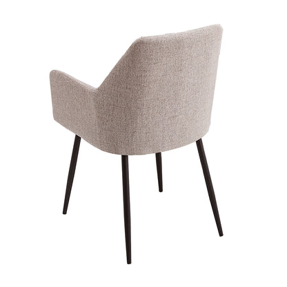 CONJUNTO DE COMEDOR WINSOR Y DEVON – MESA REDONDA EXTENSIBLE Y SILLONES TAPIZADOS