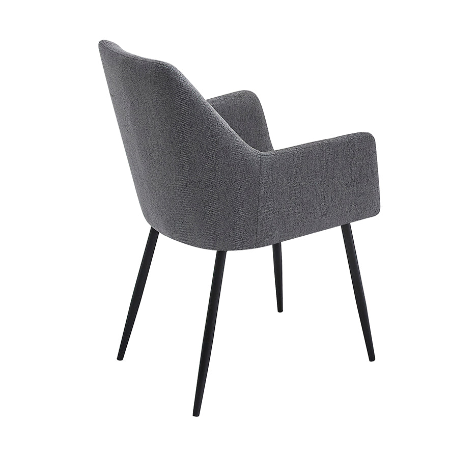 CONJUNTO DE COMEDOR WINSOR Y DEVON – MESA REDONDA EXTENSIBLE Y SILLONES TAPIZADOS