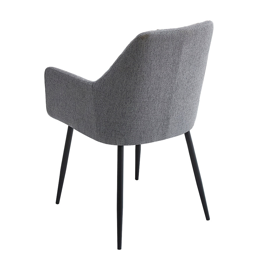 CONJUNTO DE COMEDOR WINSOR Y DEVON – MESA REDONDA EXTENSIBLE Y SILLONES TAPIZADOS
