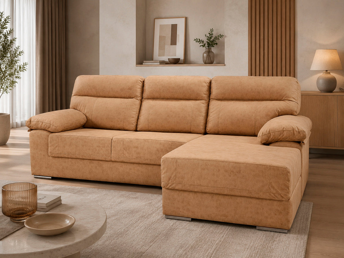 SOFÁ CHAISE LONGUE DUERO – MÁXIMO CONFORT, CALIDAD Y DISEÑO ELEGANTE PARA TU SALÓN