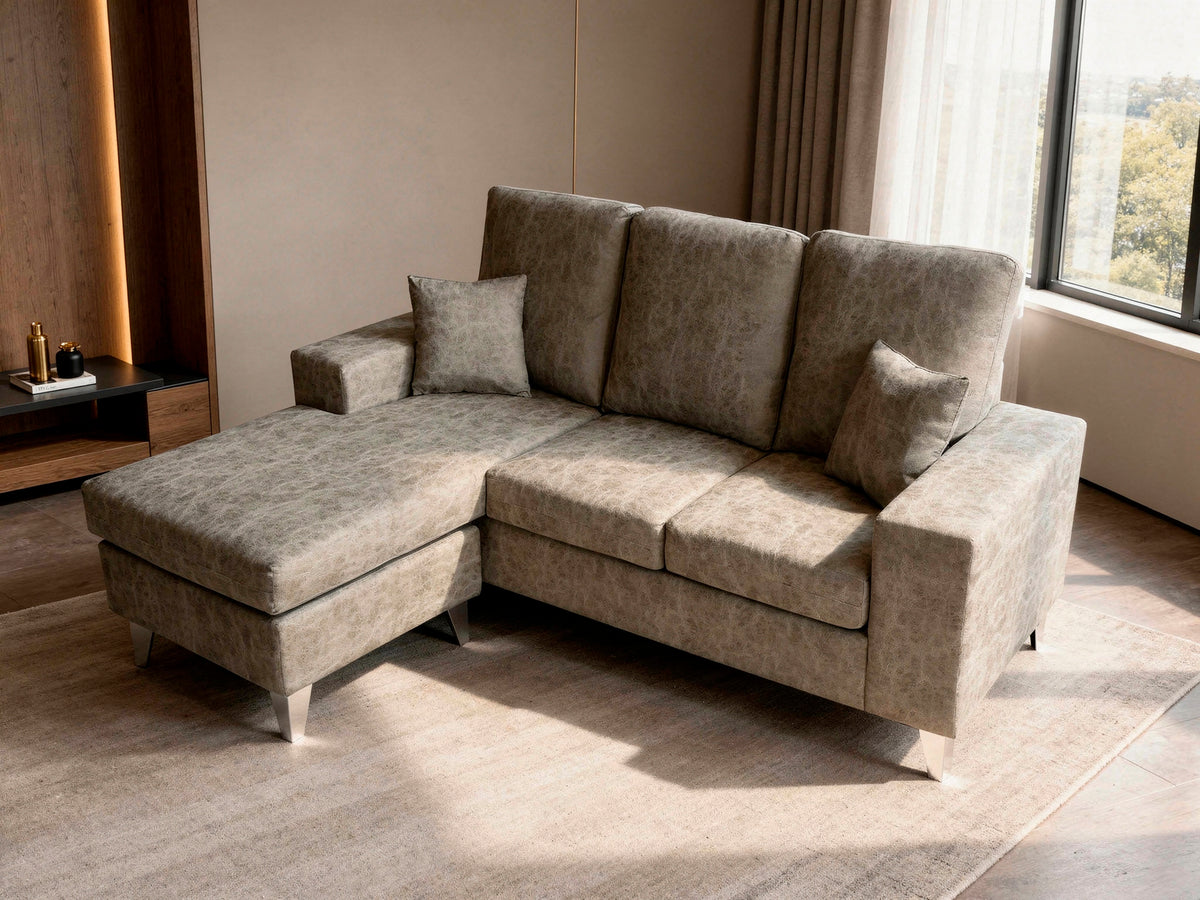 SOFÁ CHAISE LONGUE REVERSIBLE DUQUE – VERSÁTIL, MODERNO Y FUNCIONAL