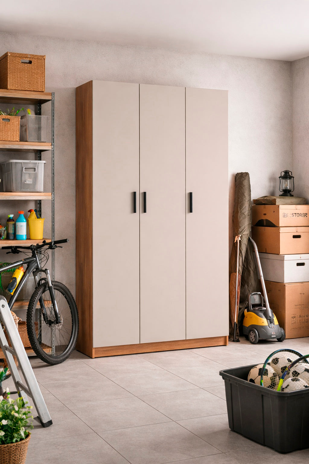 ARMARIO MULTIUSOS ELBA DE 3 PUERTAS – GRAN CAPACIDAD Y DISEÑO MODERNO