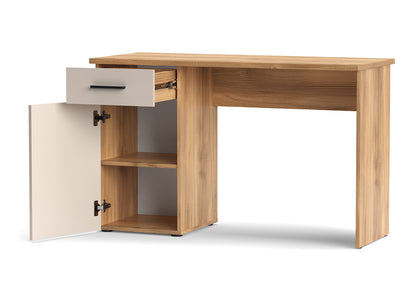 MESA DE ESTUDIO ESCRITORIO ELBA CON 1 CAJÓN Y 1 PUERTA – DISEÑO PRÁCTICO Y MODERNO