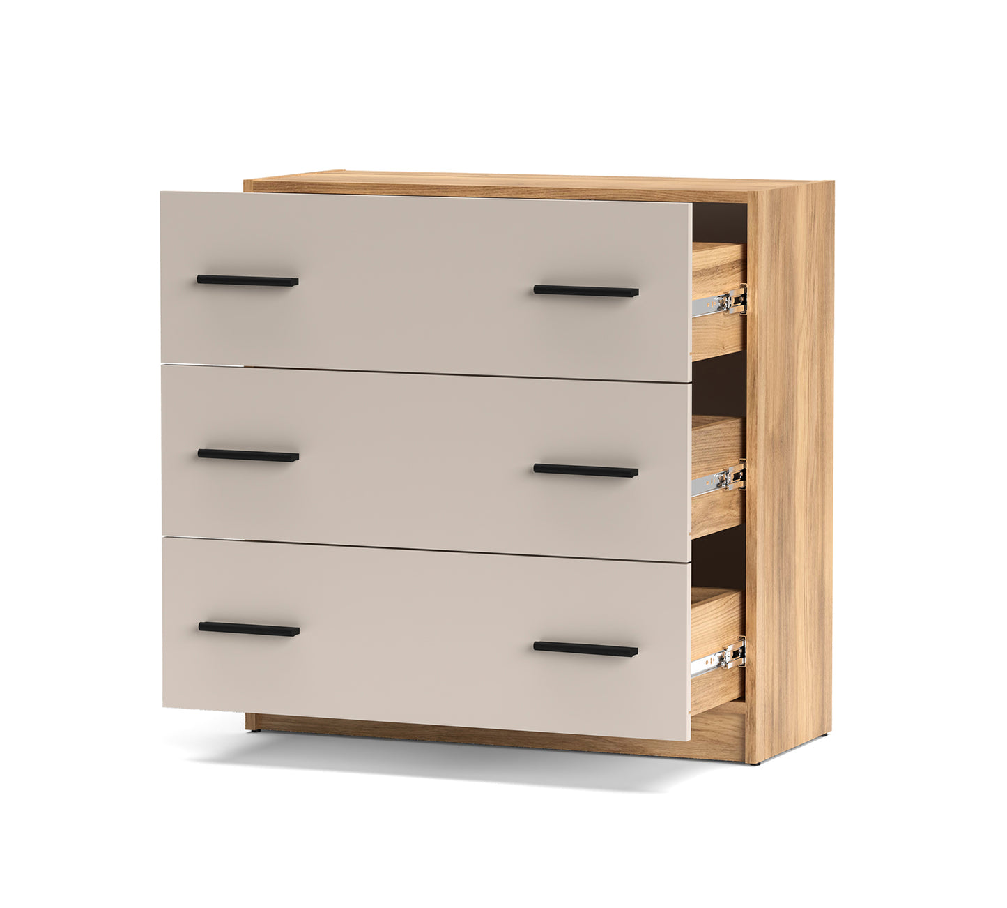 CÓMODA ELBA DE 3 CAJONES – DISEÑO MODERNO Y GRAN FUNCIONALIDAD