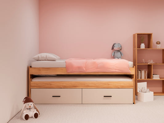 CAMA DOBLE ELBA CON CAJONES – DISEÑO MODERNO Y ALMACENAMIENTO INTELIGENTE