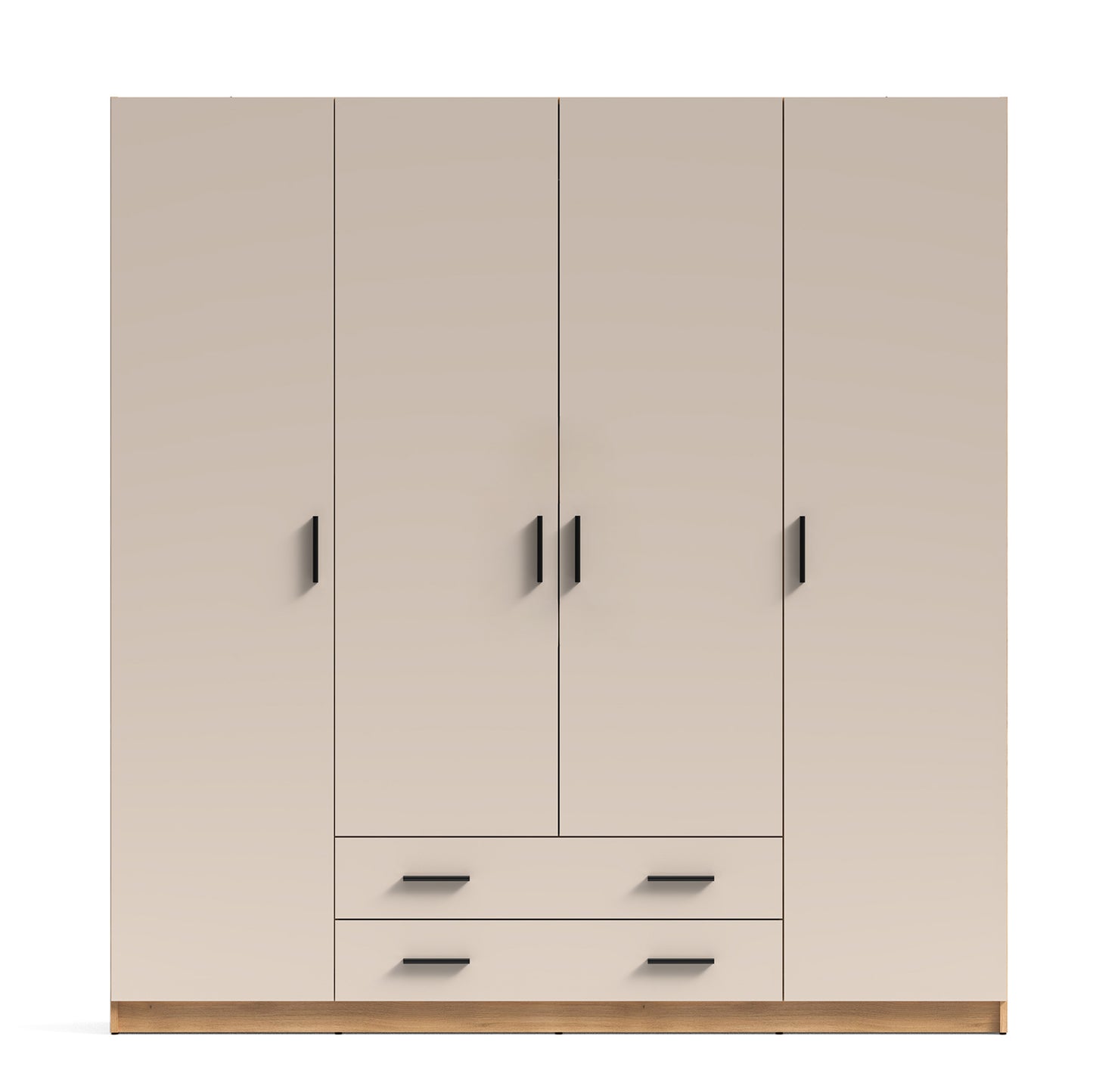 ARMARIO ELBA DE 4 PUERTAS Y 2 CAJONES – MÁXIMA CAPACIDAD Y DISEÑO MODERNO