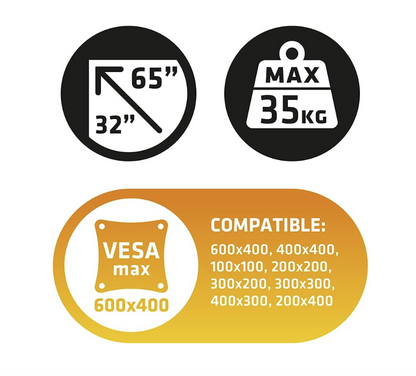 SOPORTE TV ENGEL AC0570E 32"-65" (VESA 600X400)