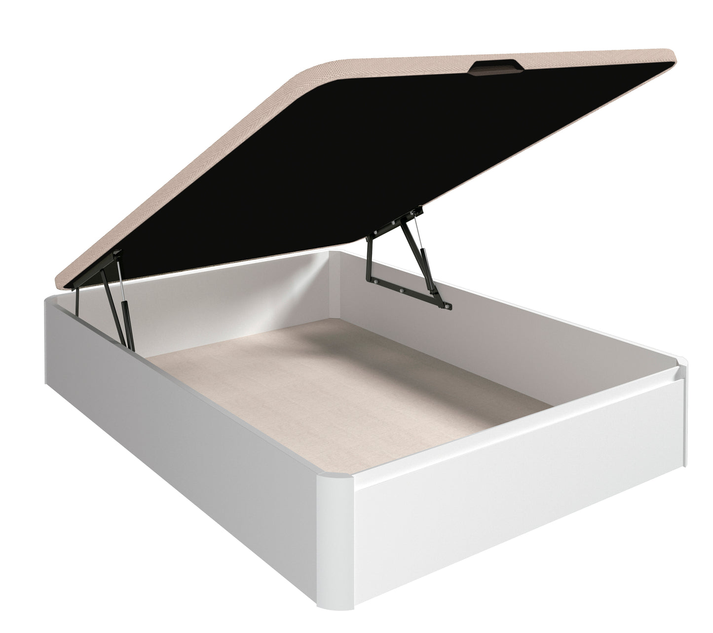 YECLA BLANCA Y CAMBRIA – CANAPÉ DE GRAN CAPACIDAD CON TAPA 3D