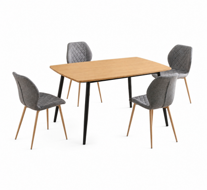 CONJUNTO DE COMEDOR HUDSON Y SELMA – DISEÑO MODERNO, ELEGANTE Y FUNCIONAL