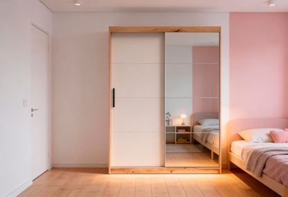 ARMARIO INOVA 2 PUERTAS CORREDERAS CON ESPEJO – DISEÑO CONTEMPORÁNEO Y MÁXIMA FUNCIONALIDAD