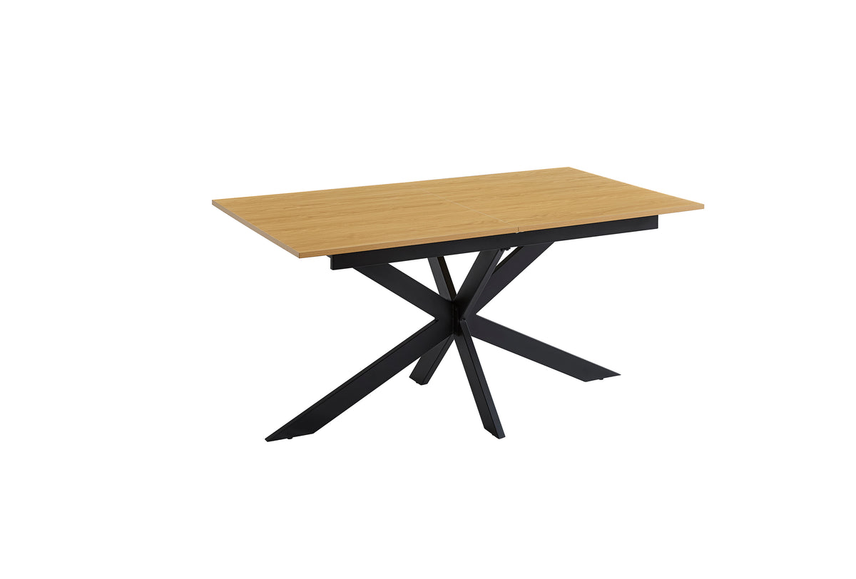 CONJUNTO DE COMEDOR EXTENSIBLE KELLER + SILLAS GIRATORIAS SHELTON
