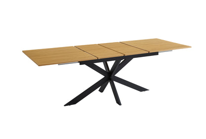CONJUNTO DE COMEDOR EXTENSIBLE KELLER + SILLAS GIRATORIAS SHELTON