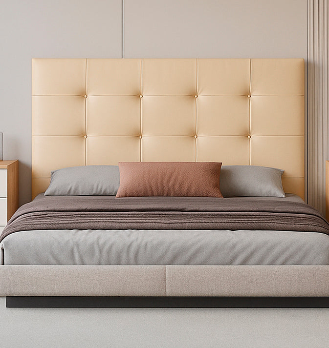 CABECERO LIAM TAPIZADO EN PU CON PATAS – ELEGANTE Y RESISTENTE