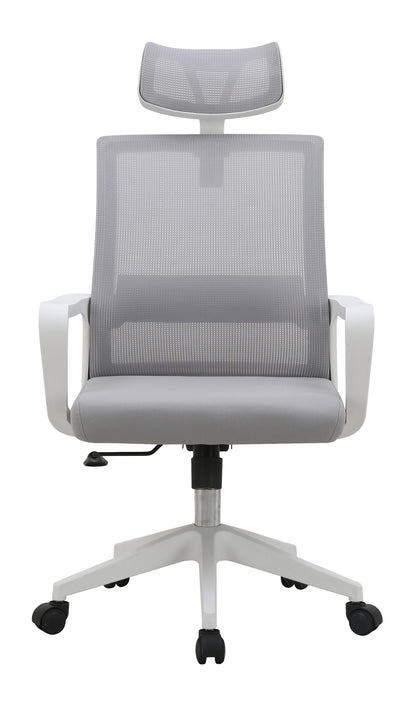 SILLA DE OFICINA ERGONÓMICA 2223 CON REPOSACABEZAS, RESPALDO DE MALLA Y ALTURA REGULABLE