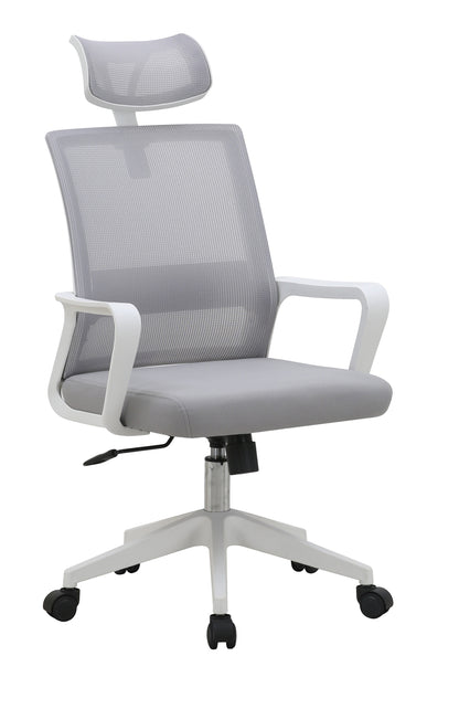 SILLA DE OFICINA ERGONÓMICA 2223 CON REPOSACABEZAS, RESPALDO DE MALLA Y ALTURA REGULABLE