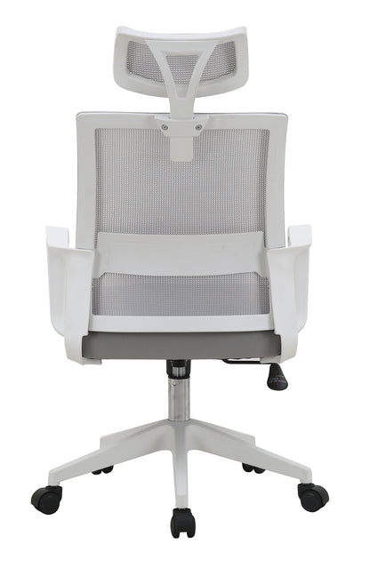 SILLA DE OFICINA ERGONÓMICA 2223 CON REPOSACABEZAS, RESPALDO DE MALLA Y ALTURA REGULABLE
