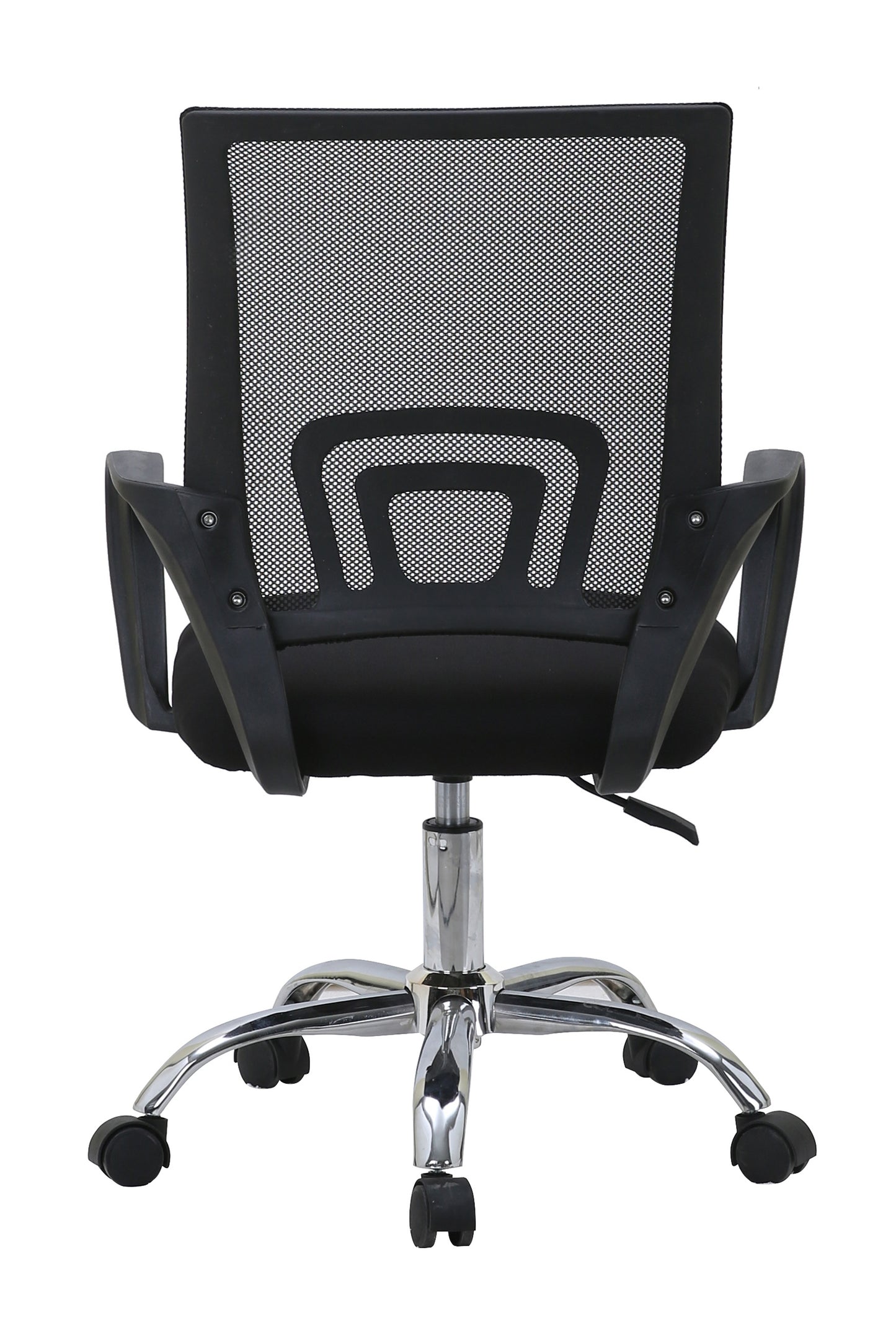 SILLA DE OFICINA ERGONÓMICA 2235 CON RESPALDO DE MALLA, ASIENTO ACOLCHADO Y BASE CROMADA