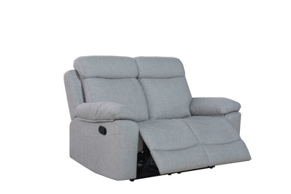 SOFÁ DOS PLAZAS OLIMPO RECLINABLE – CONFORT Y ELEGANCIA EN GRIS
