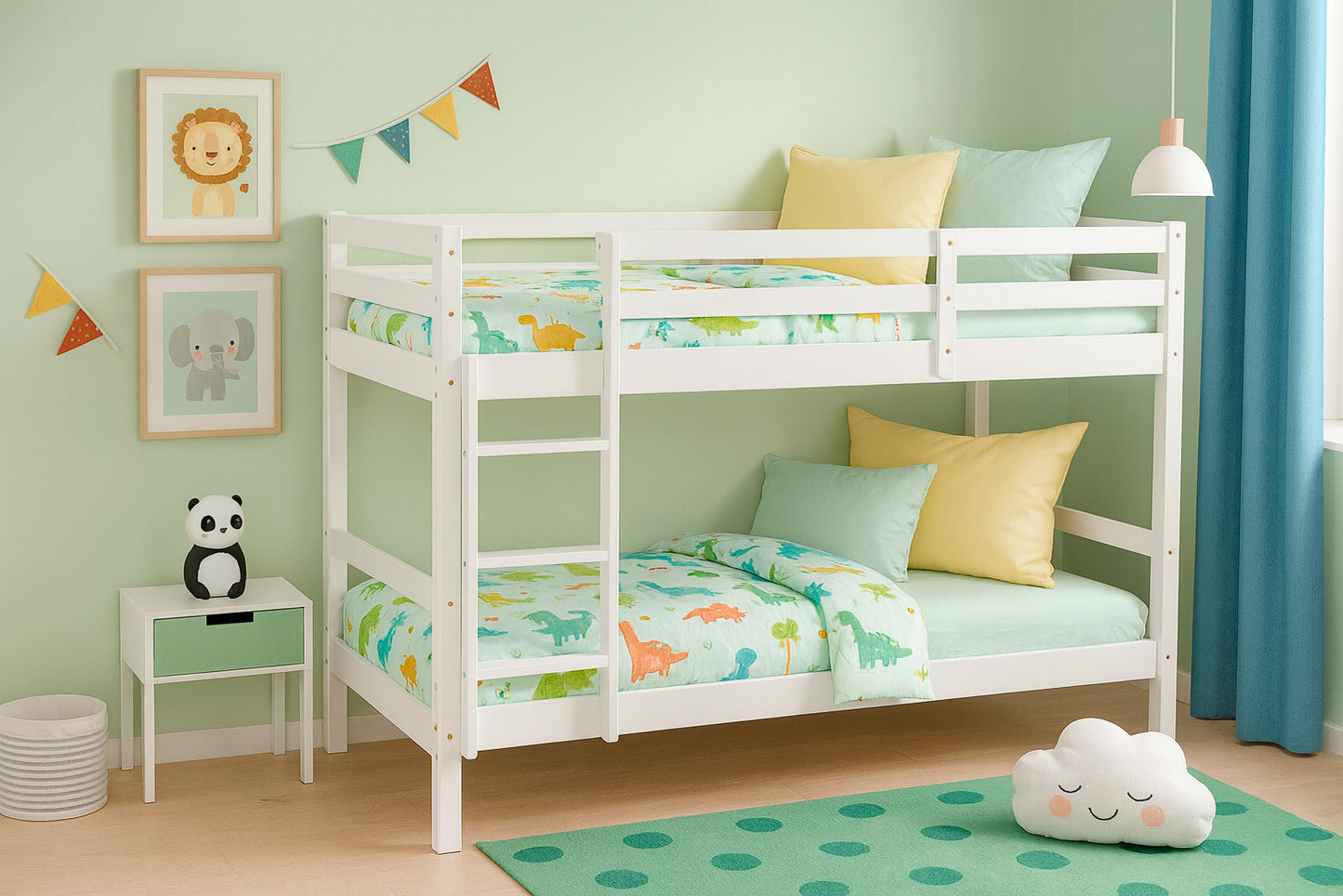 LITERA OLIVIA BLANCA – ROBUSTA Y DISEÑO PRÁCTICO PARA DORMITORIO