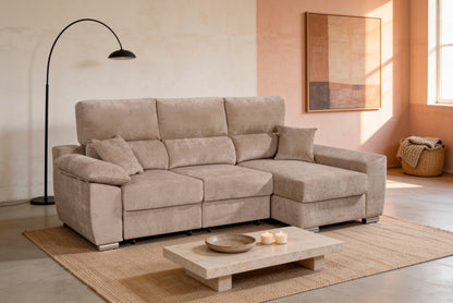 SOFÁ CHAISELONGUE PEDRO CAMA CON ARCÓN – MÁS CONFORT, MÁS ESPACIO, MÁS MOMENTOS