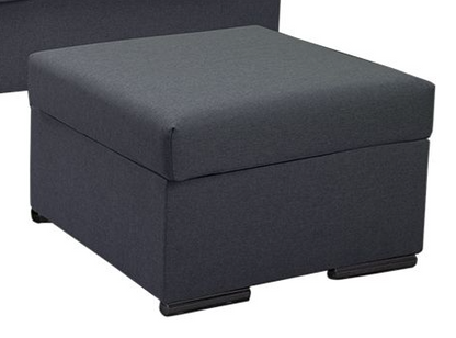 SOFÁ CHAISE LONGUE REVERSIBLE 3 PLAZAS 3 ASIENTOS DE 202 CM LARGO + PUFF XL RUBEN