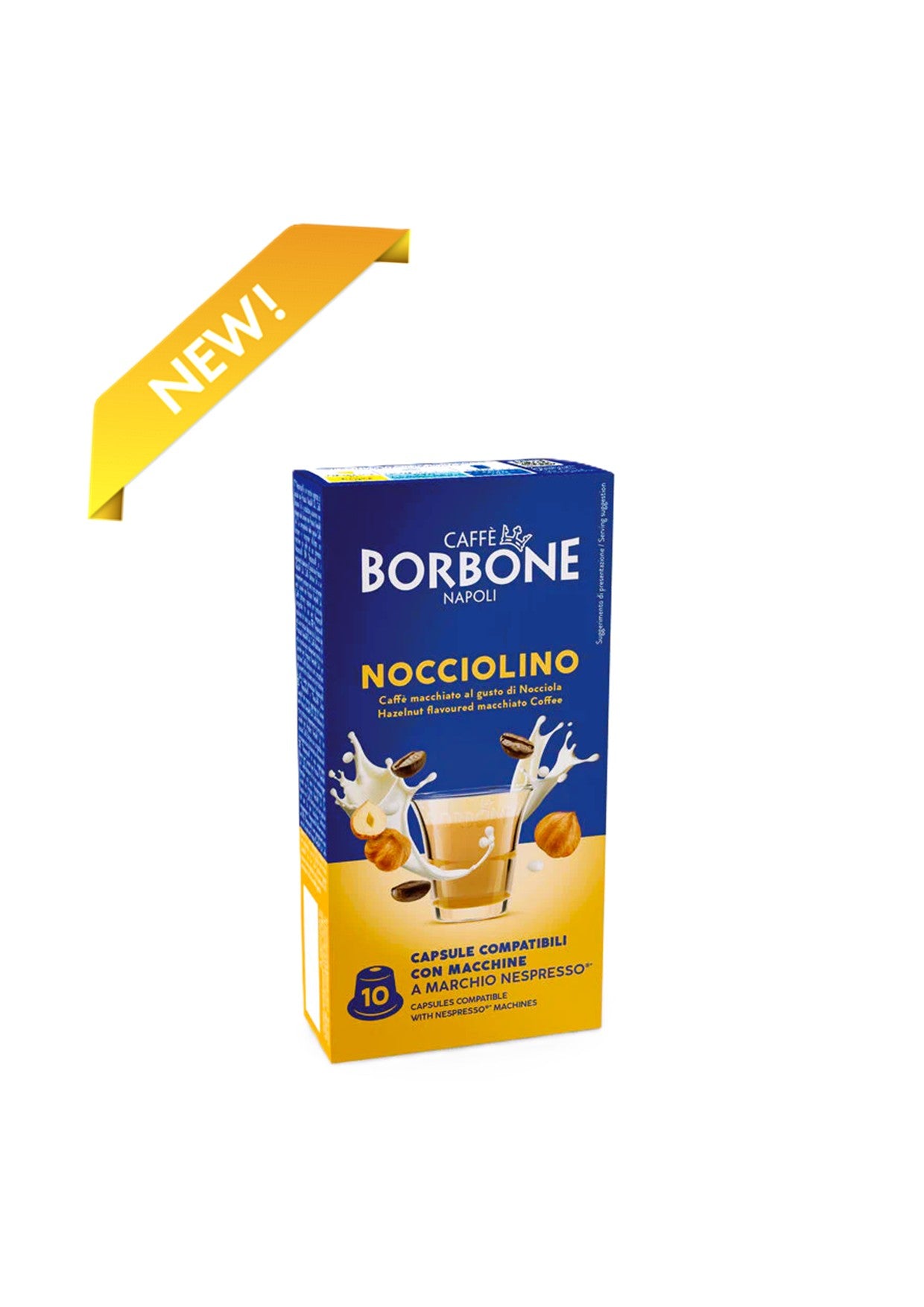 ¡¡¡SÚPER PRECIO!!! Cápsulas Borbone NOCCIOLINO Compatible Nespresso® | Capuchino Cremoso Sabor AVELLANA