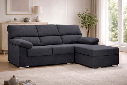SOFÁ CHAISE LONGUE 250 CM LARGO RUBEN