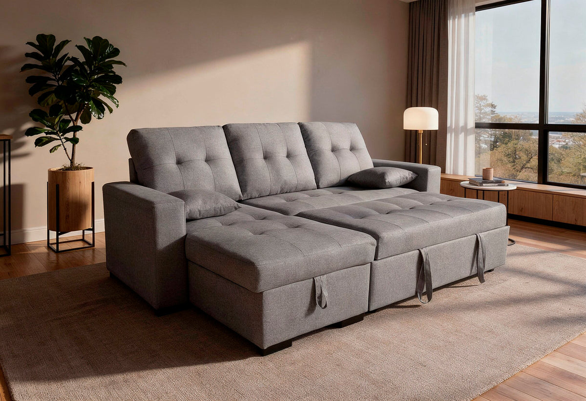 SOFÁ CHAISE LONGUE SALEM – CAMA, ARCÓN Y DISEÑO MODERNO PARA TU SALÓN