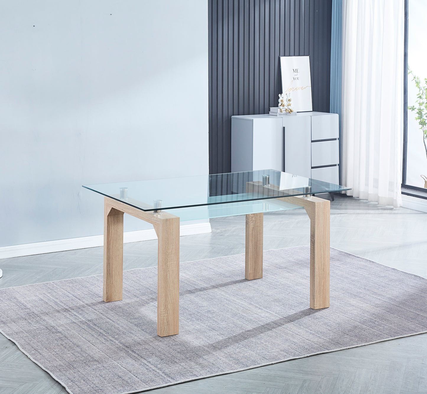 CONJUNTO MESA COMEDOR MAS CUATRO SILLAS LANE