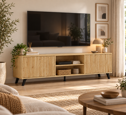 MUEBLE TV SOLANA MAVUELLA-RAYAS · DISEÑO ESCANDINAVO, ELEGANCIA Y FUNCIONALIDAD