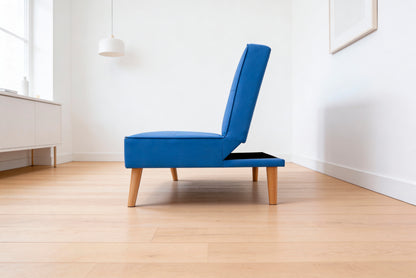 SOFÁCAMA UNAI CLIC-CLAC AZUL ELÉCTRICO Y GRIS: MODERNO, PRÁCTICO Y ELEGANTE