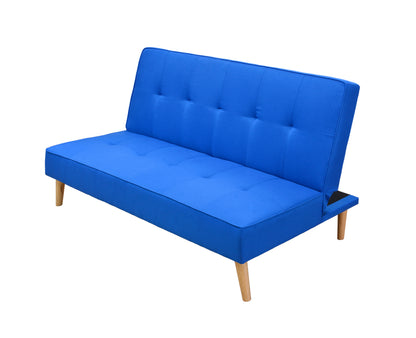 SOFÁCAMA UNAI CLIC-CLAC AZUL ELÉCTRICO Y GRIS: MODERNO, PRÁCTICO Y ELEGANTE