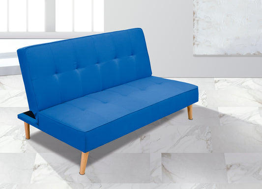 SOFÁCAMA UNAI CLIC-CLAC AZUL ELÉCTRICO Y GRIS: MODERNO, PRÁCTICO Y ELEGANTE