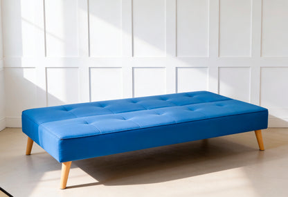 SOFÁCAMA UNAI CLIC-CLAC AZUL ELÉCTRICO Y GRIS: MODERNO, PRÁCTICO Y ELEGANTE