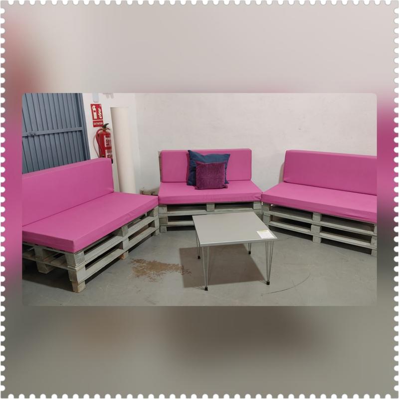 Conjunto jardín / terraza palets – segunda mano – foto 6