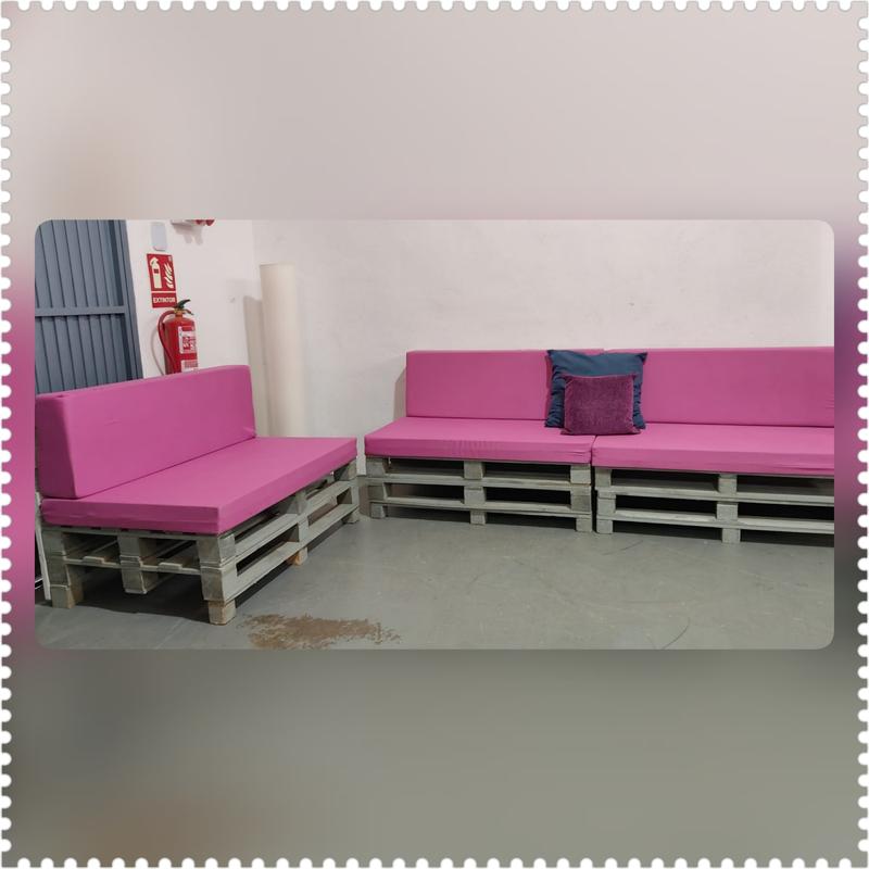 Conjunto jardín / terraza palets – segunda mano – foto 10