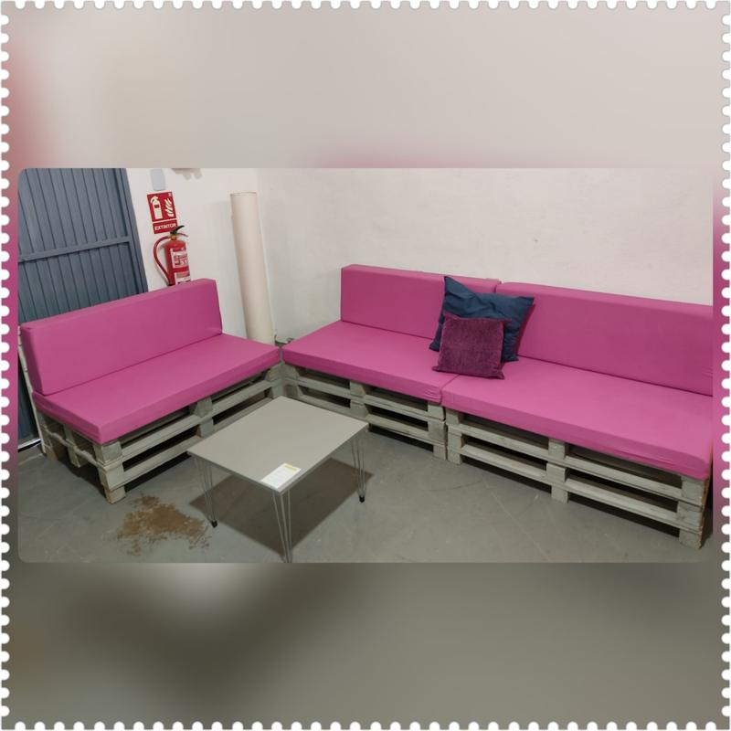 Conjunto jardín / terraza palets – segunda mano – foto 5