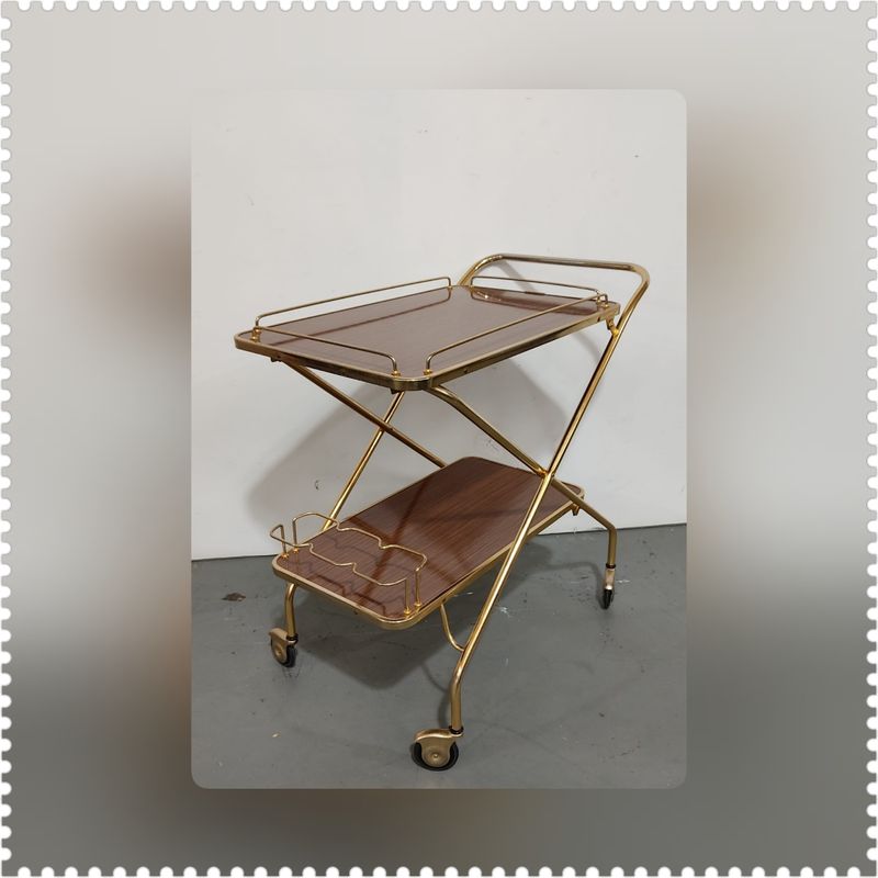 Camarera plegable vintage, vista lateral