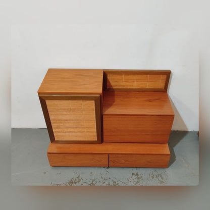 Conjunto habitación madera / mimbre – segunda mano – foto 6